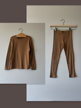 KIDS MERINO SET PECAN SISKIN 5-6Y
